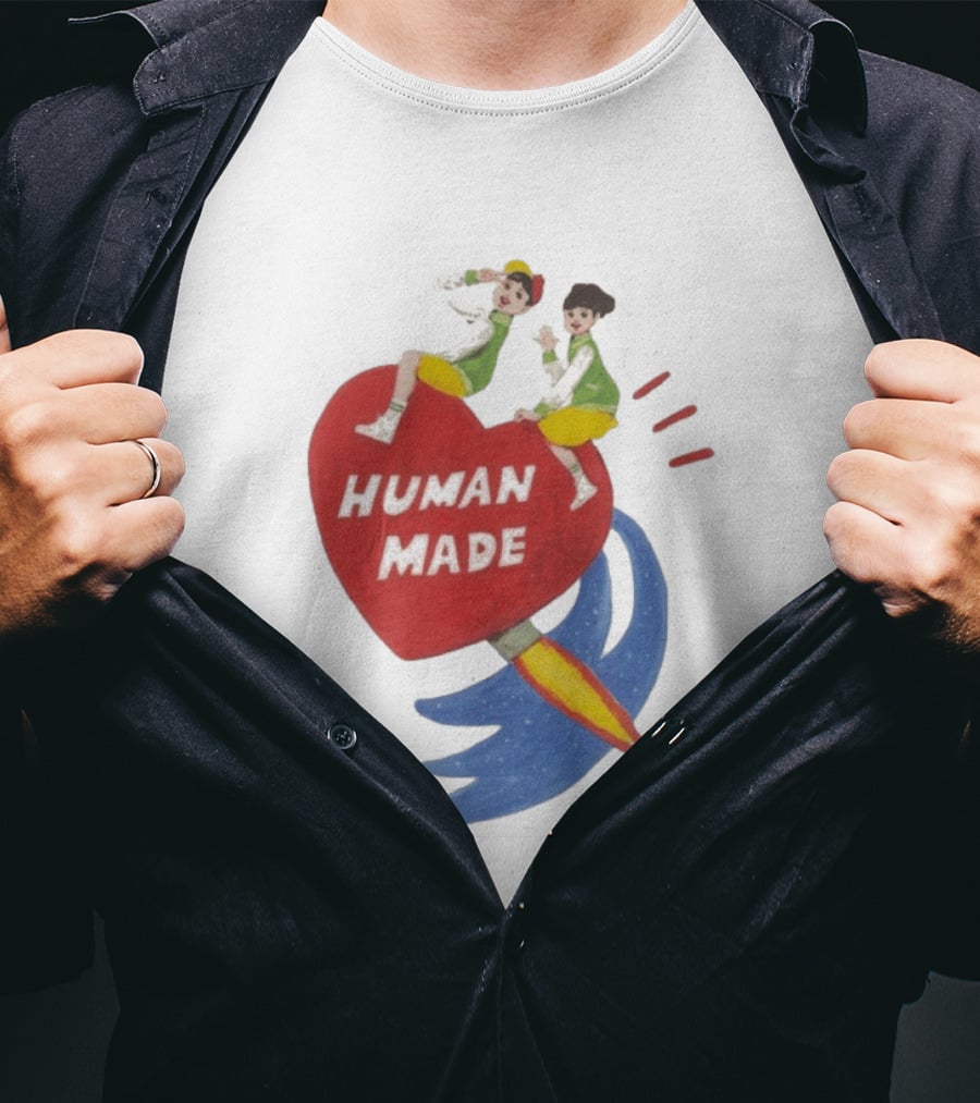 Human Made Heart Rocket Design Keiko Sootome T-Shirt