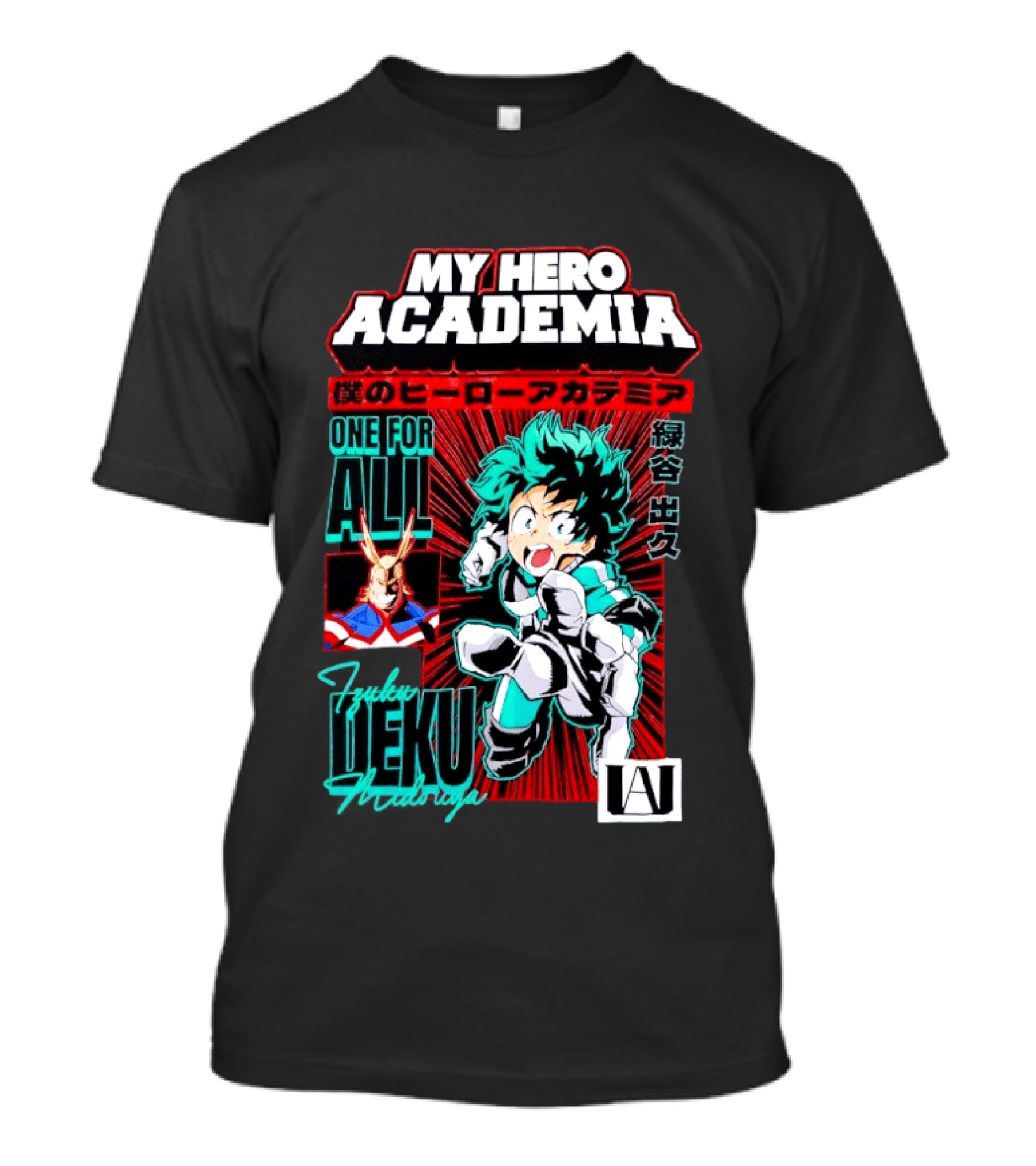 My Hero Academia Boku No Hero Deku One For All Manga T-Shirt
