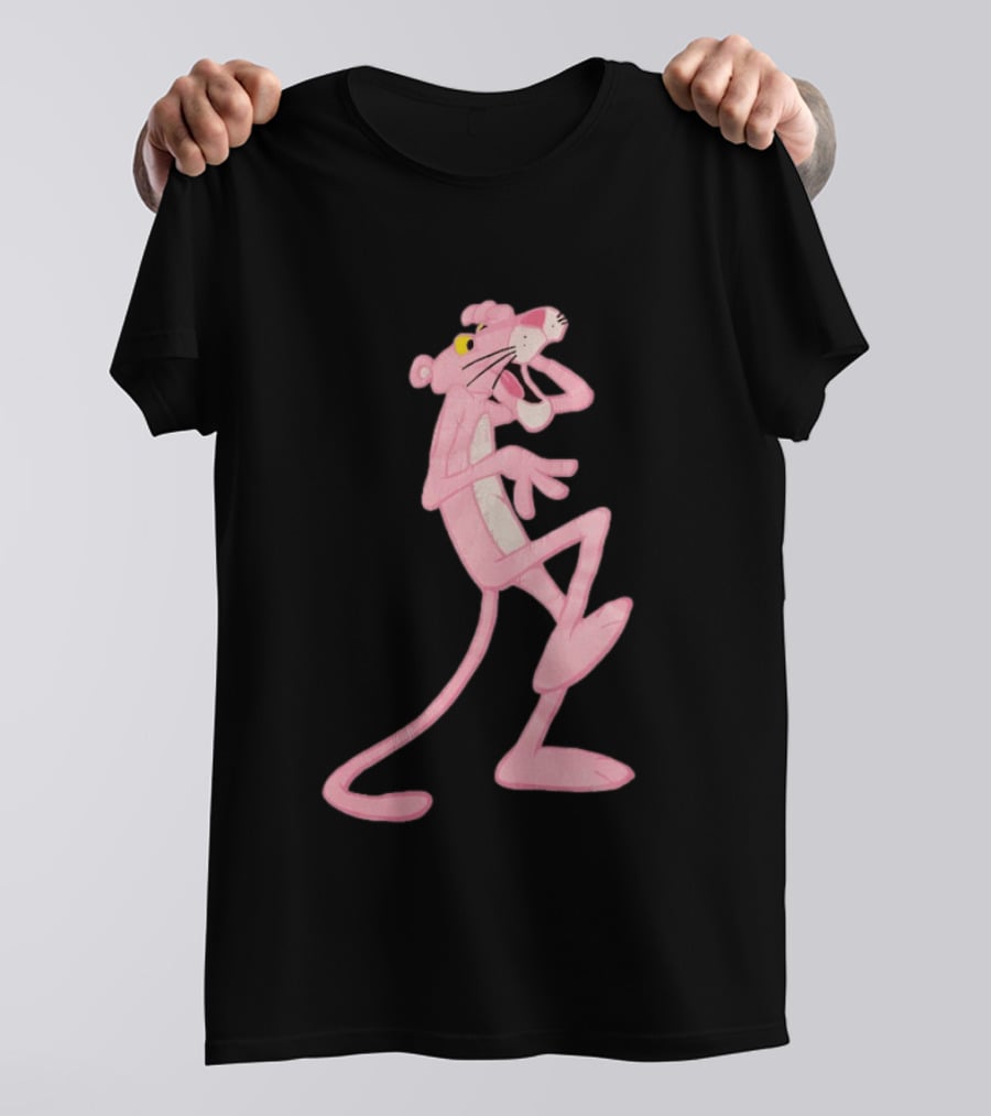 Pink Panther Cartoon Character Classic Pose T-Shirt