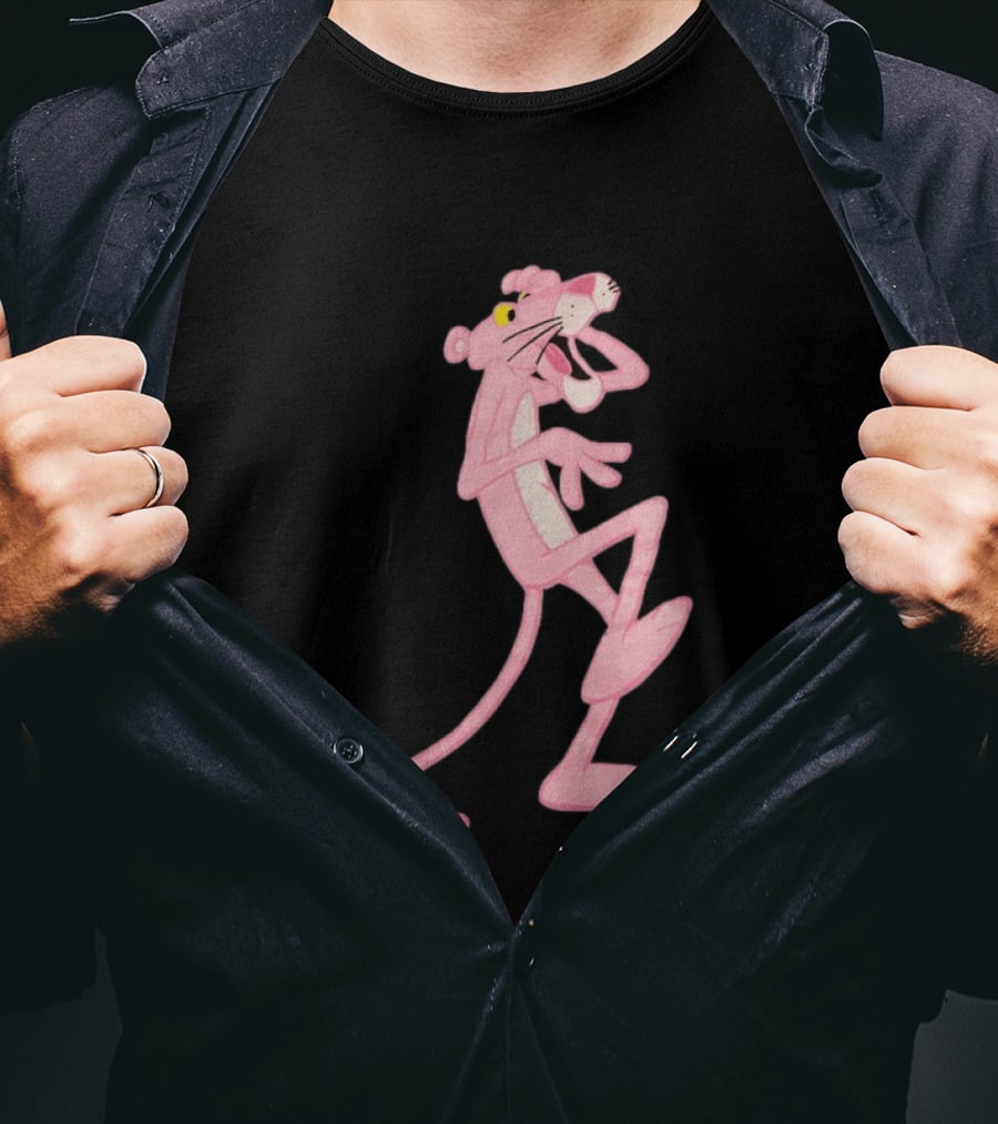 Pink Panther Cartoon Character Classic Pose T-Shirt