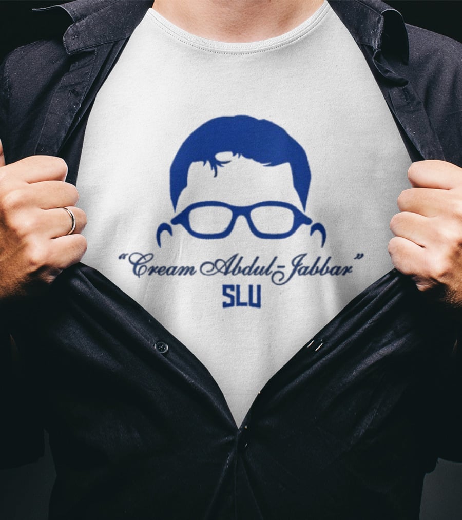 Cream Abdul Jabbar SLU Saint Louis Billikens Robbie Avila T-Shirt
