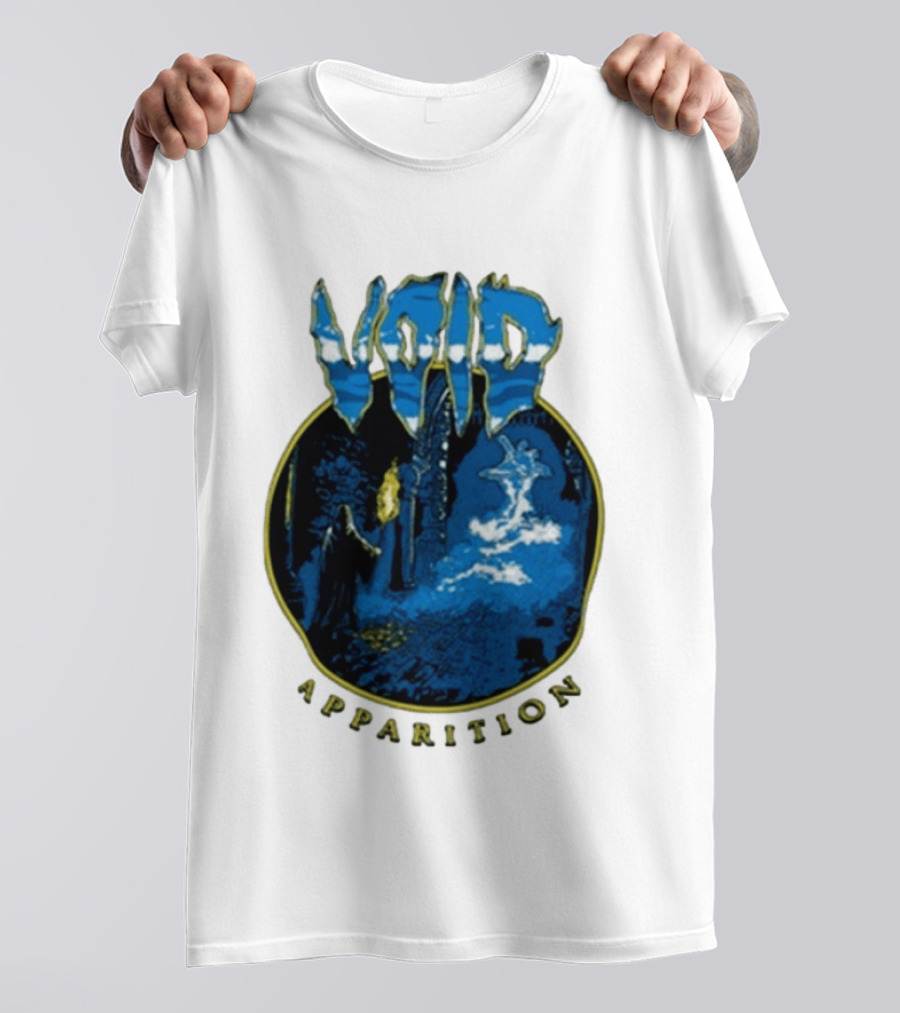 Void Apparition Blue Ghostly Scene T-Shirt