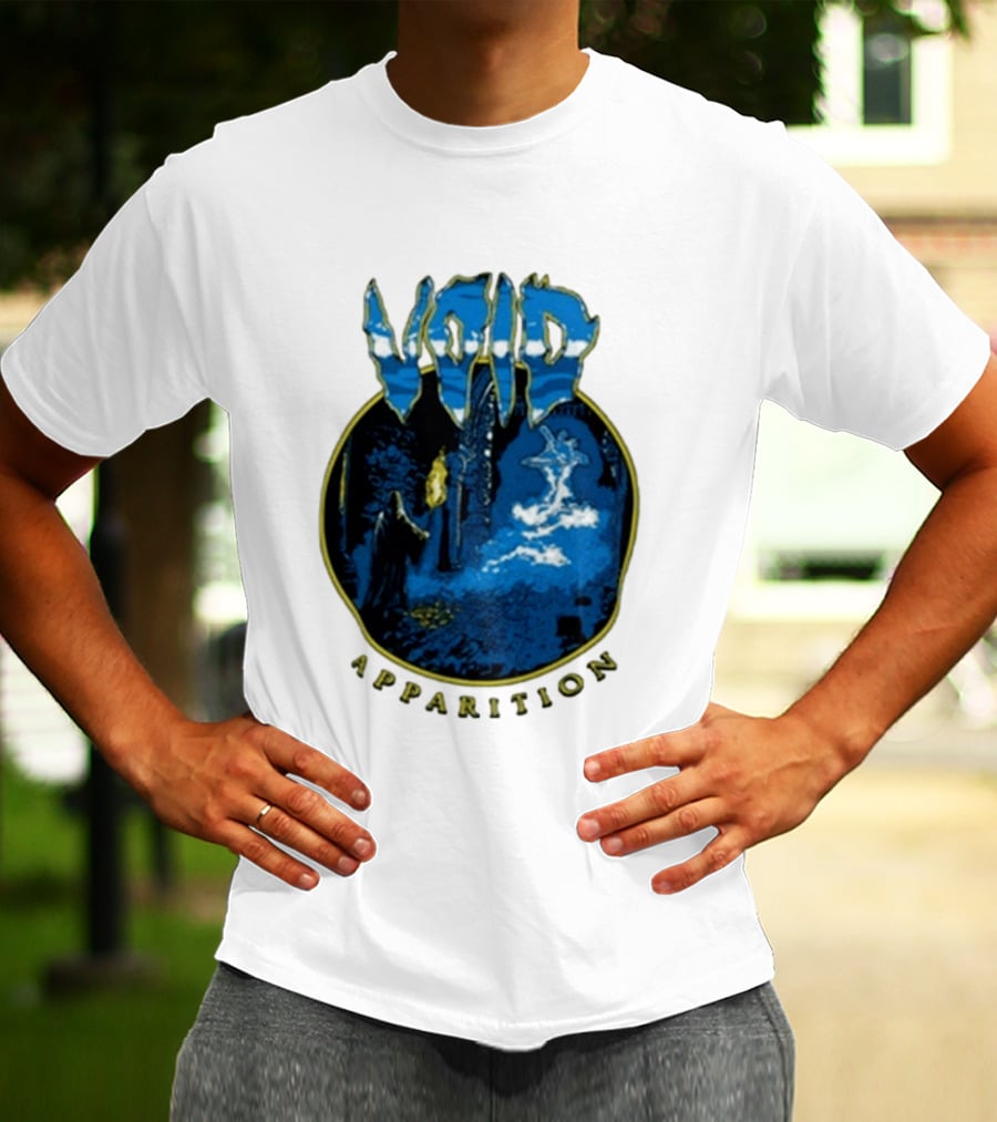 Void Apparition Blue Ghostly Scene T-Shirt