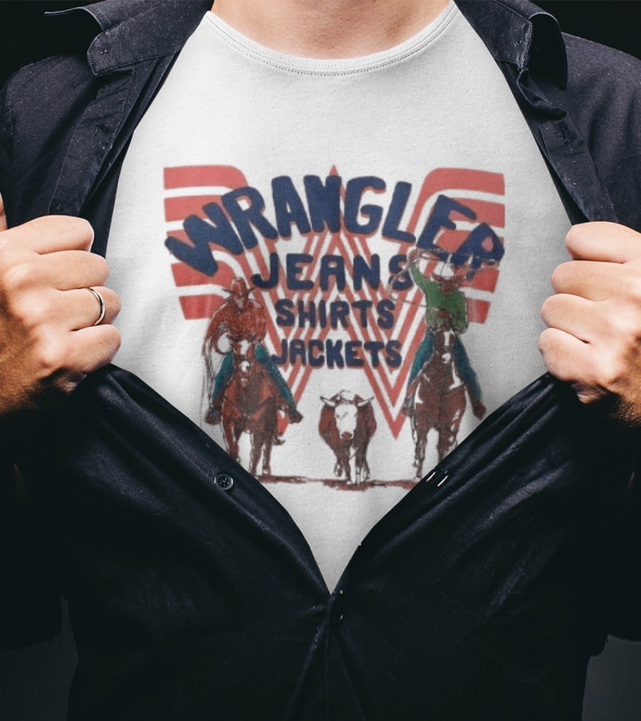 Wrangler Jeans Jackets Retro Cowboy T-Shirt