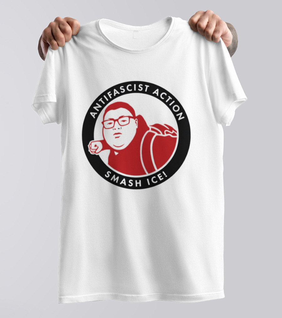 Antifascist Action Smash ICE Smash Nazi T-Shirt