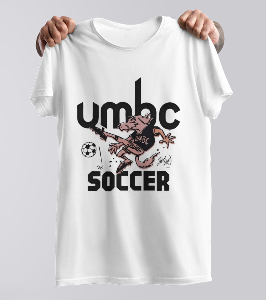 UMBC Retrievers Soccer Mascot Graphic Sport Fan T-Shirt