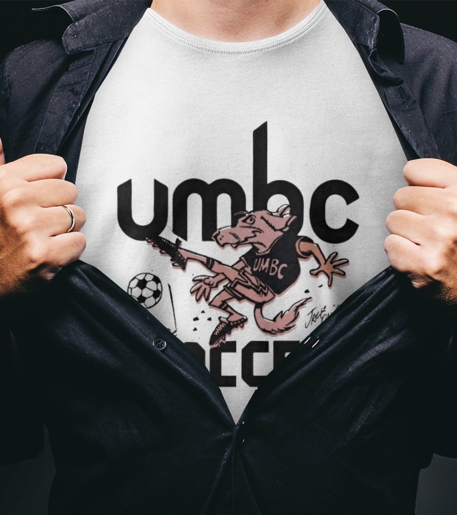 UMBC Retrievers Soccer Mascot Graphic Sport Fan T-Shirt
