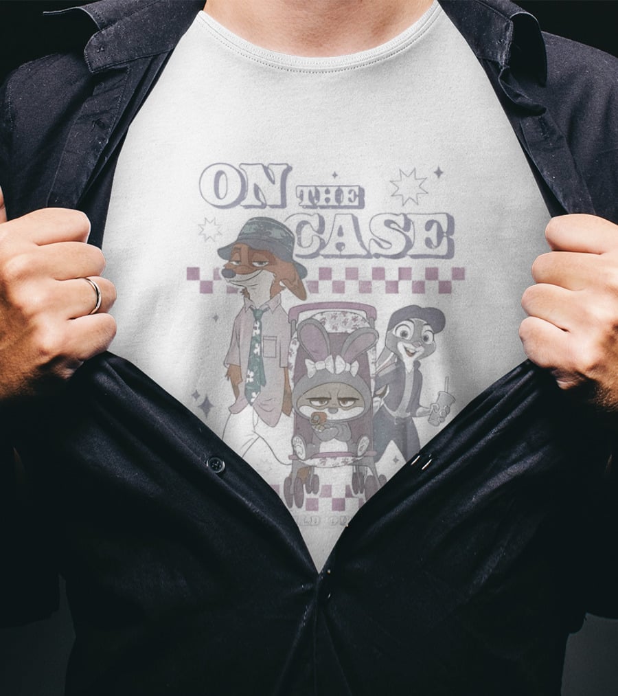 Zootopia On The Case It's Wild Out There Characters And Stars T-Shirt