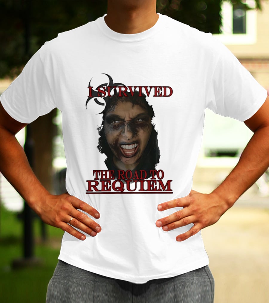 I Survived The Road To Requiem Intense Face Expression T-Shirt