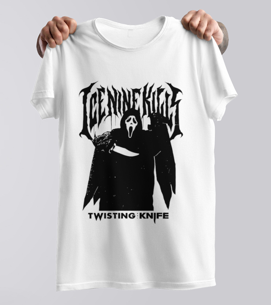 Ice Nine Kills Twisting The Knife Ghost Face Scream 7 Collaboration T-Shirt