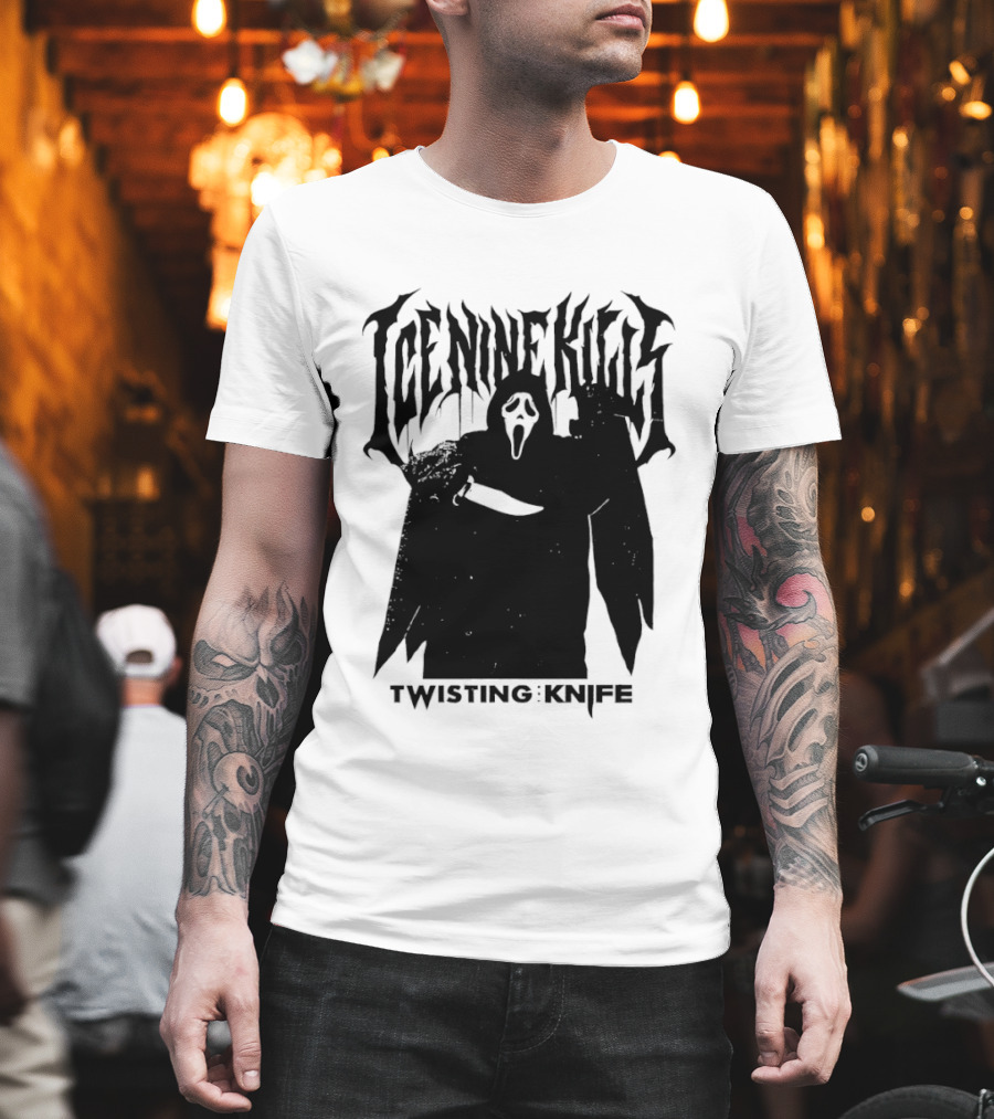 Ice Nine Kills Twisting The Knife Ghost Face Scream 7 Collaboration T-Shirt