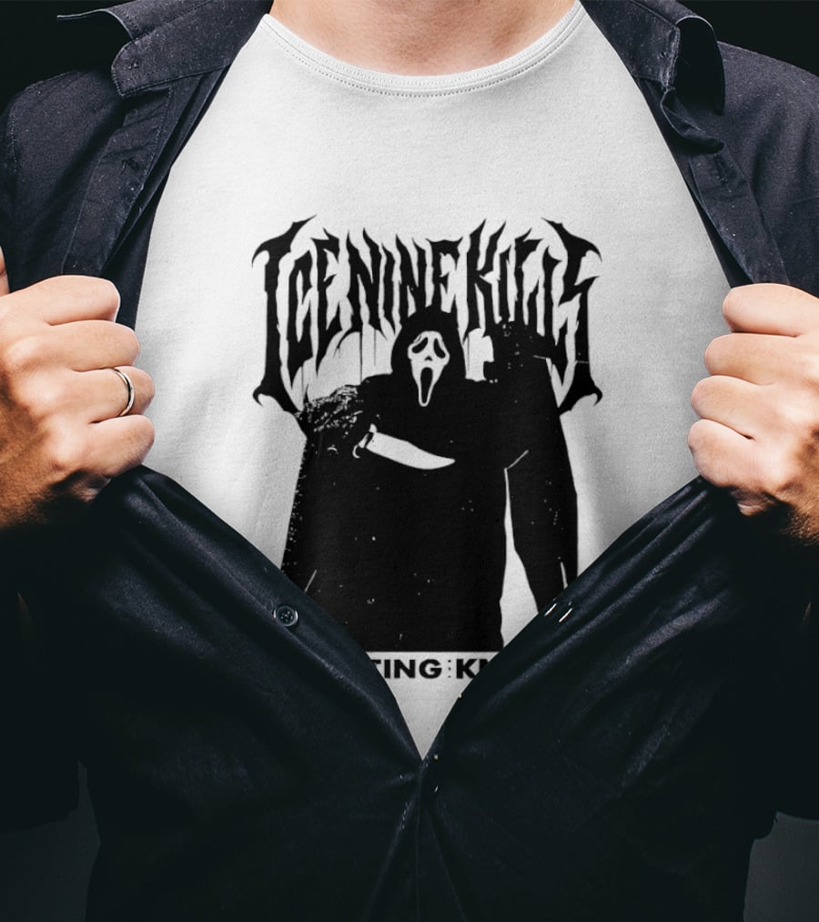 Ice Nine Kills Twisting The Knife Ghost Face Scream 7 Collaboration T-Shirt