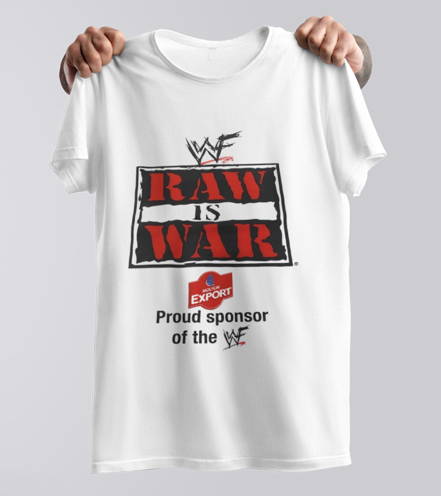 WWF Raw Is War Proud Sponsor With WWF T-Shirt