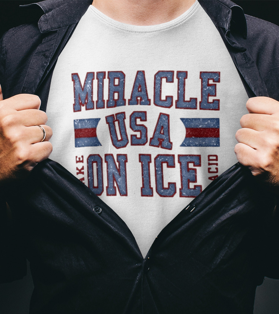 Miracle USA On Ice Lake Placid T-Shirt