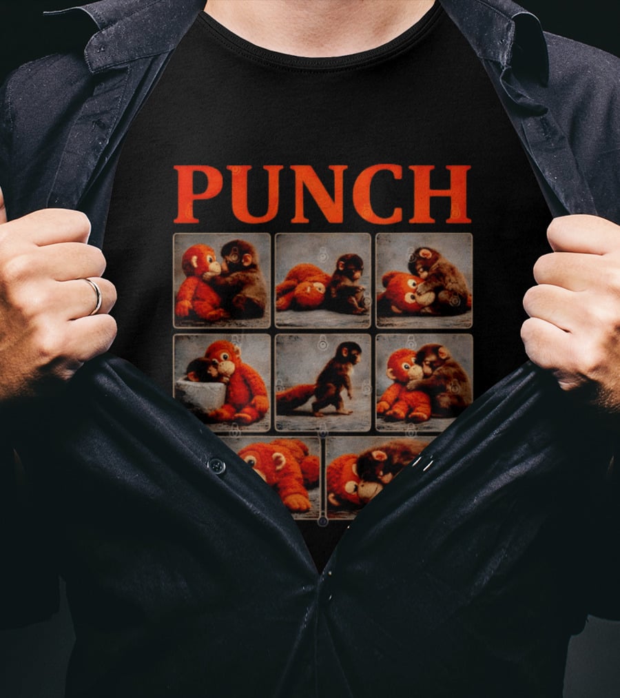 Punch Monkey Plush Compilation T-Shirt