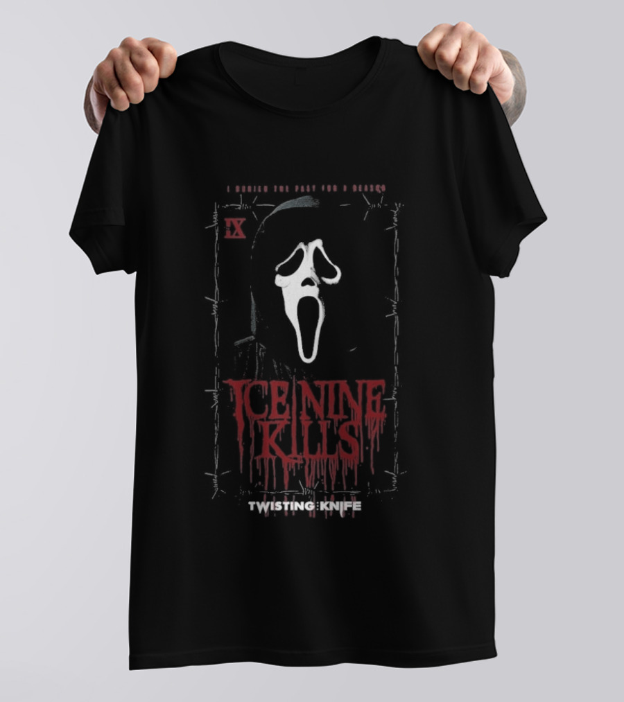 Ice Nine Kills Ghost Face Twisting The Knife I Buried The Past For A Reason Scream 7 Hot Topic Exclusive T-Shirt