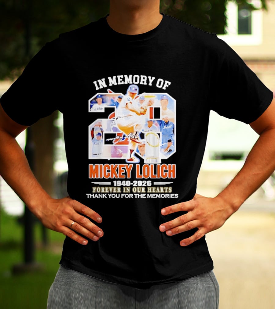 In Memory Of Mickey Lolich Detroit Tigers Forever In Our Hearts 1940 2026 T-Shirt