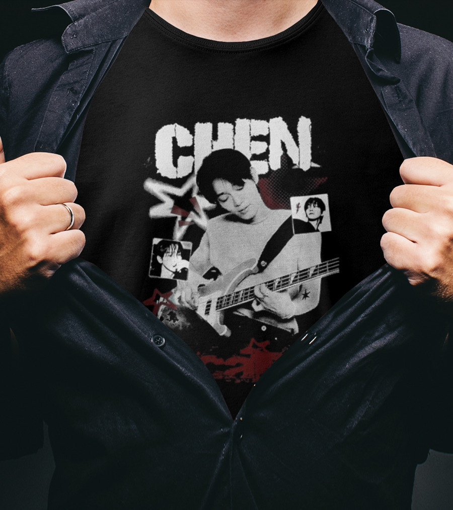 Chen EXO Arcadia Musician Illustration With Stars T-Shirt