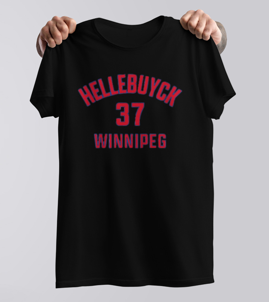 Hellebuyck 37 Winnipeg Jets Hockey T-Shirt