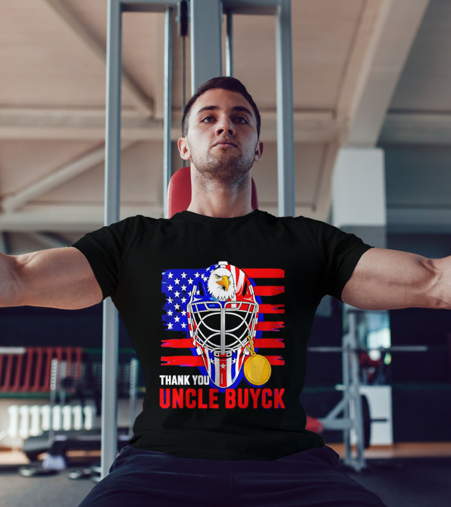 Thank You Uncle Buyck USA Hockey Eagle American Flag Olympic 2026 T-Shirt