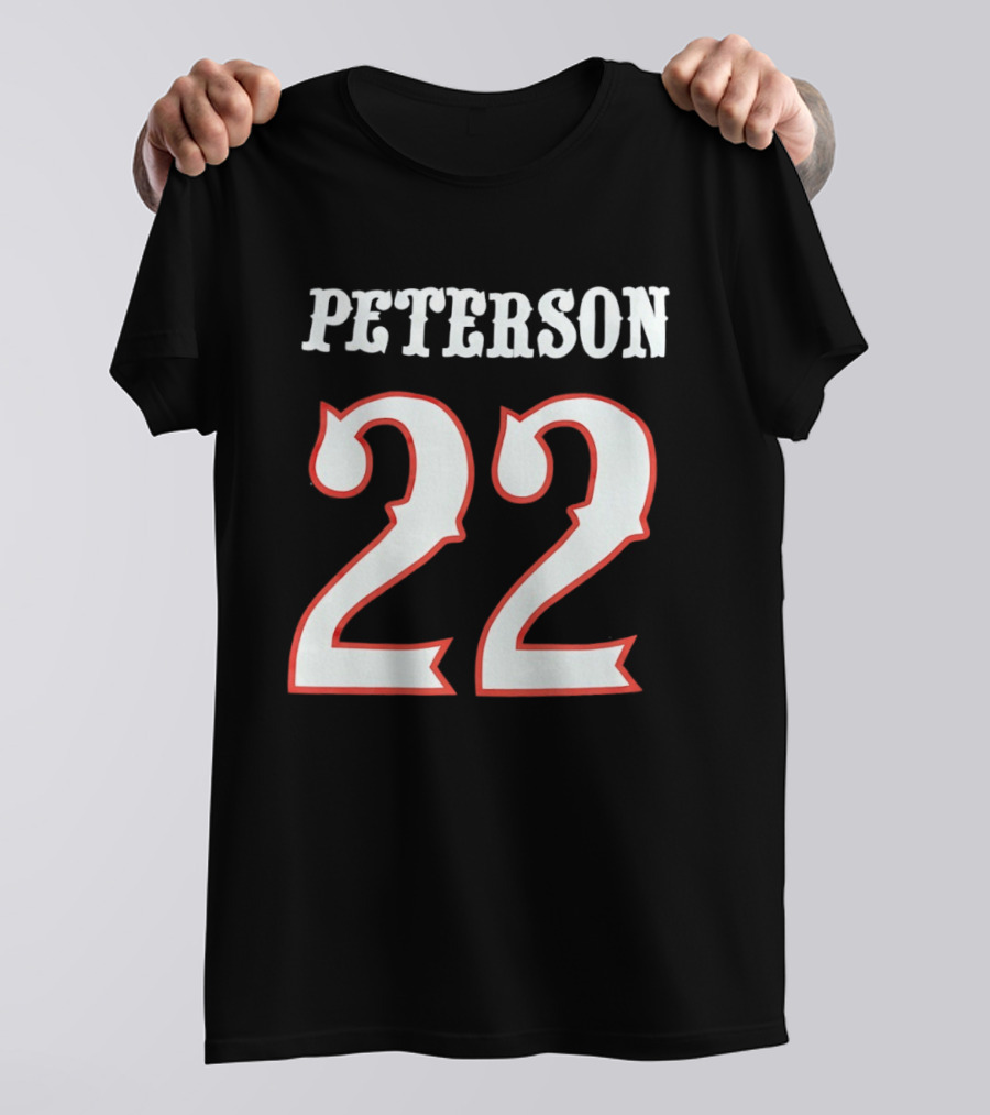 Darryn Peterson 22 Kansas Jayhawks Basketball T-Shirt