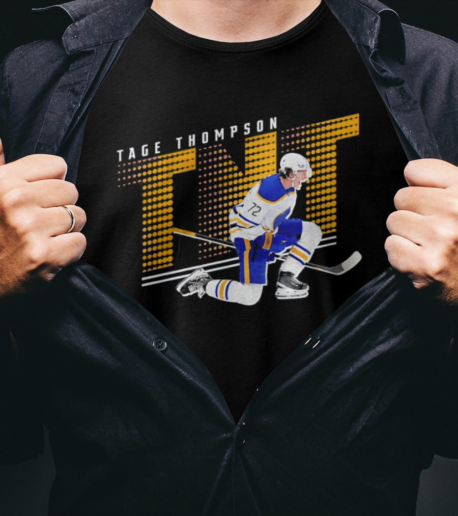 Tage Thompson TNT Buffalo Sabres Hockey Player Action T-Shirt