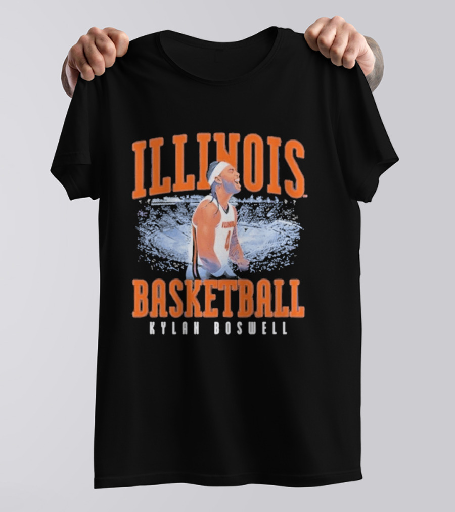 Illinois Basketball Kylan Boswell T-Shirt