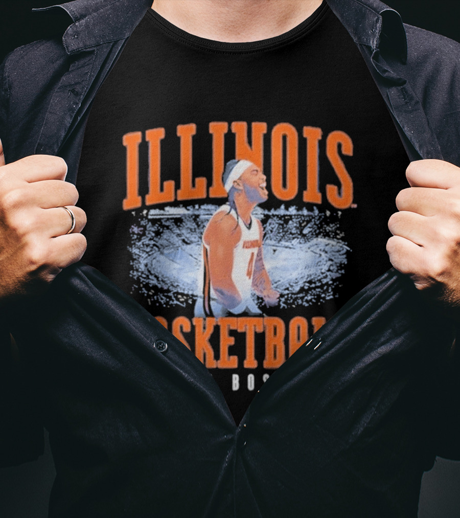 Illinois Basketball Kylan Boswell T-Shirt