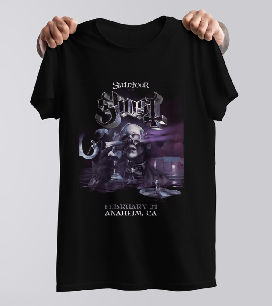 Ghost Skeletour 2026 February 21 Anaheim California Ritual At Honda Center T-Shirt