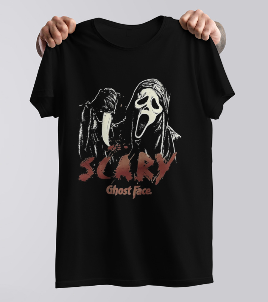 Ghost Face Scary Mask Horror Movie Fan Favorite T-Shirt