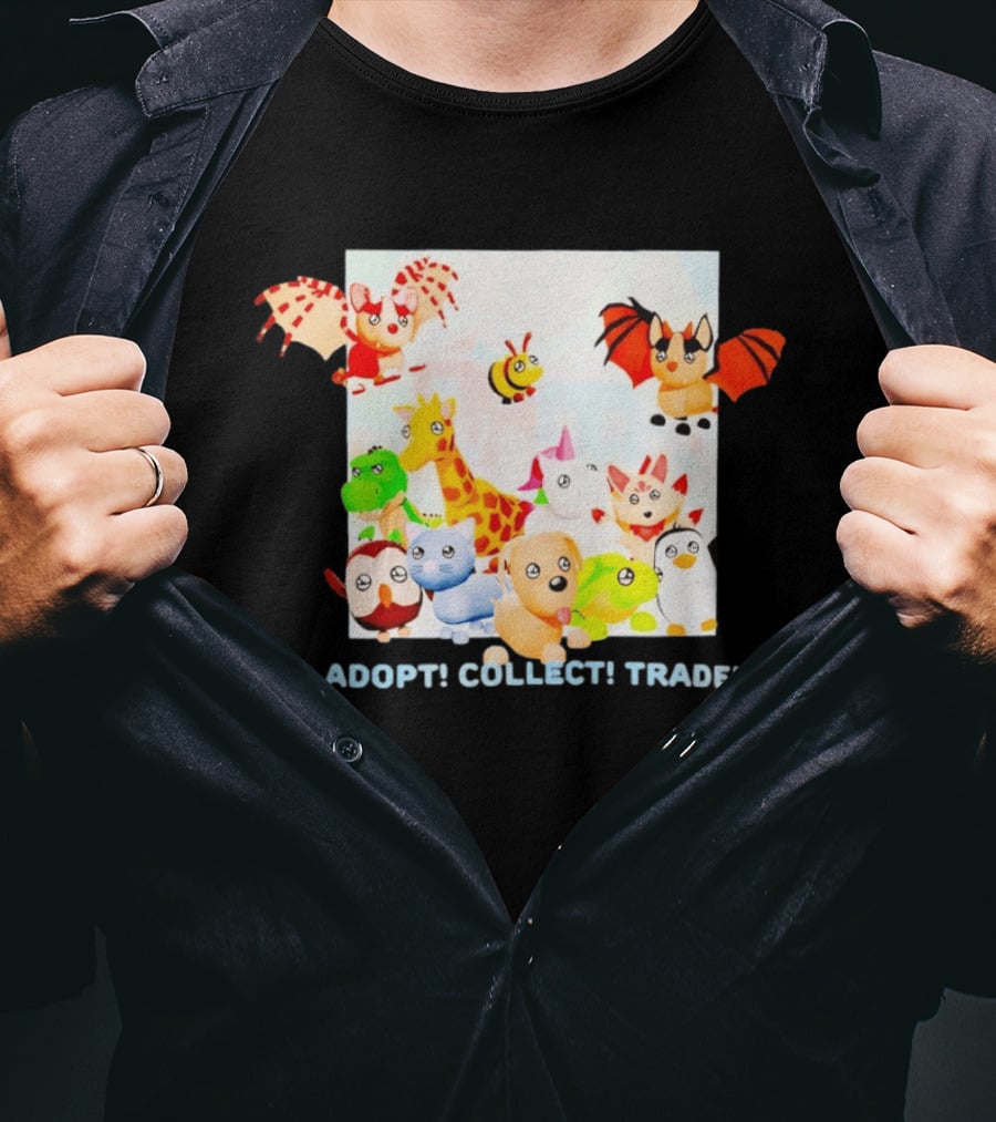 Adopt Me Collectible Pets Game Characters Adopt Collect Trade T-Shirt