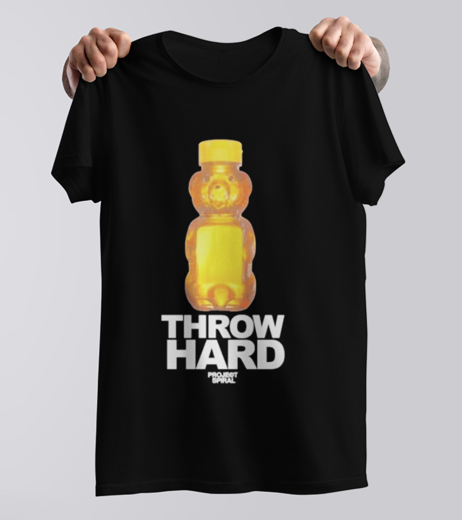 Throw Hard Honey Bear Project Spiral T-Shirt