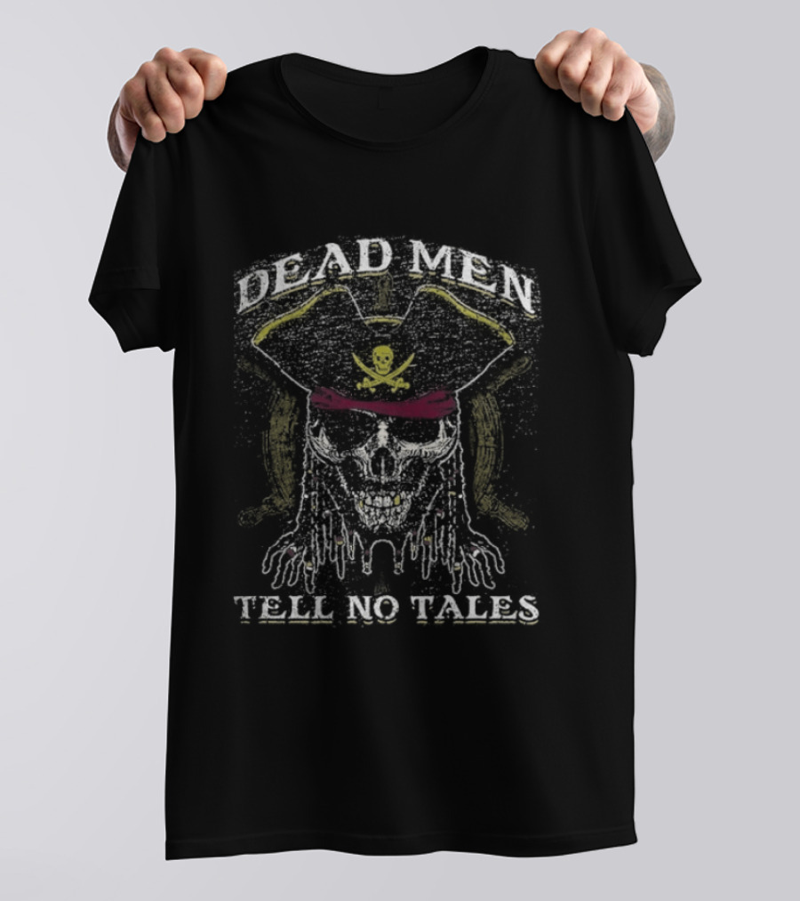 Pirate Skull Drunk3po Dead Men Tell No Tales T-Shirt