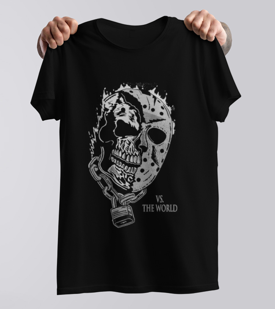 Warren Lotas Big Sports Mask Skull Vs The World T-Shirt