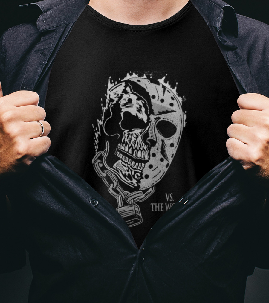 Warren Lotas Big Sports Mask Skull Vs The World T-Shirt