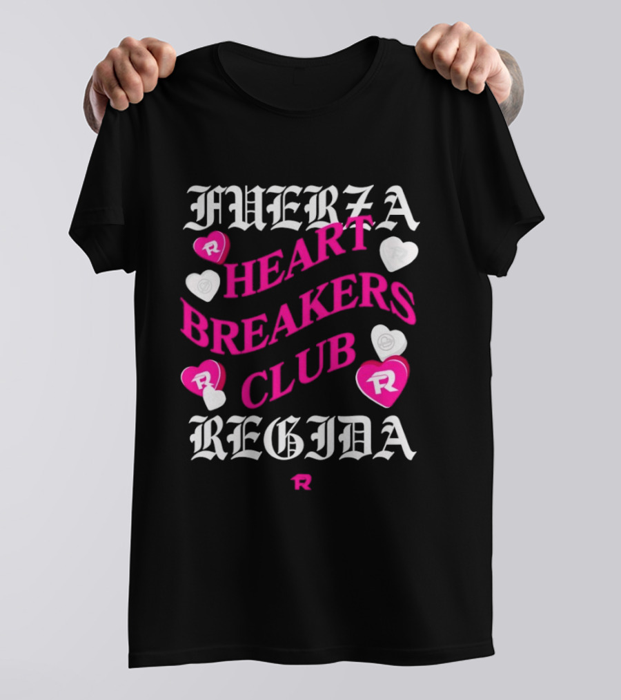 Fuerza Regida Heart Breakers Club Hearts T-Shirt