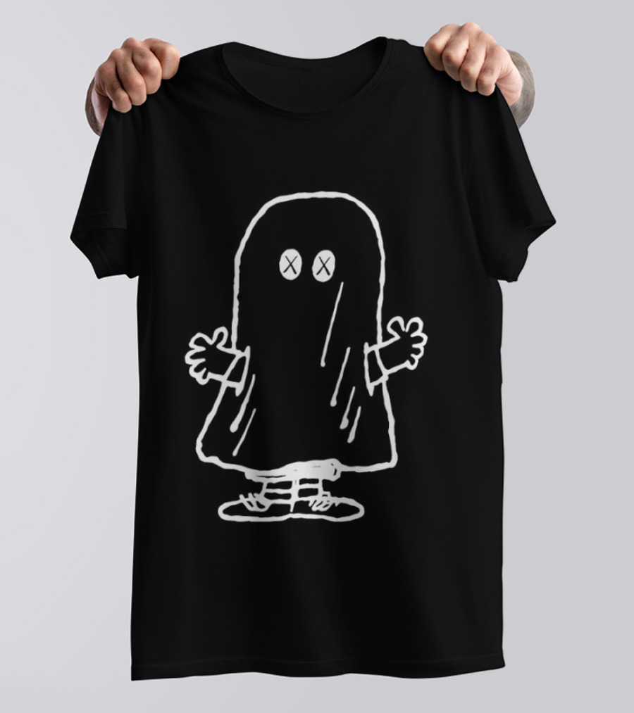 J Hope BTS Ghost White Sketch Character Drawing T-Shirt