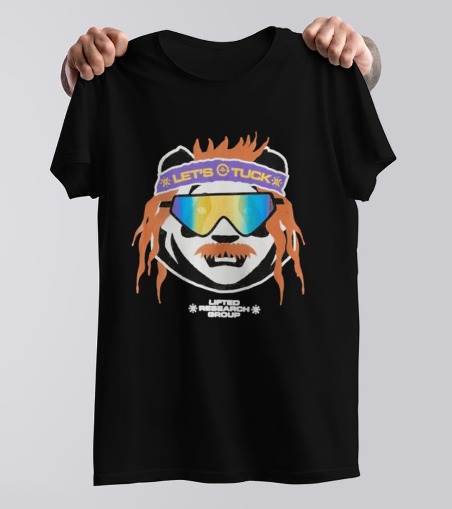 Lifted Research Group Let's Tuck Panda Snowboarding Sunglasses T-Shirt