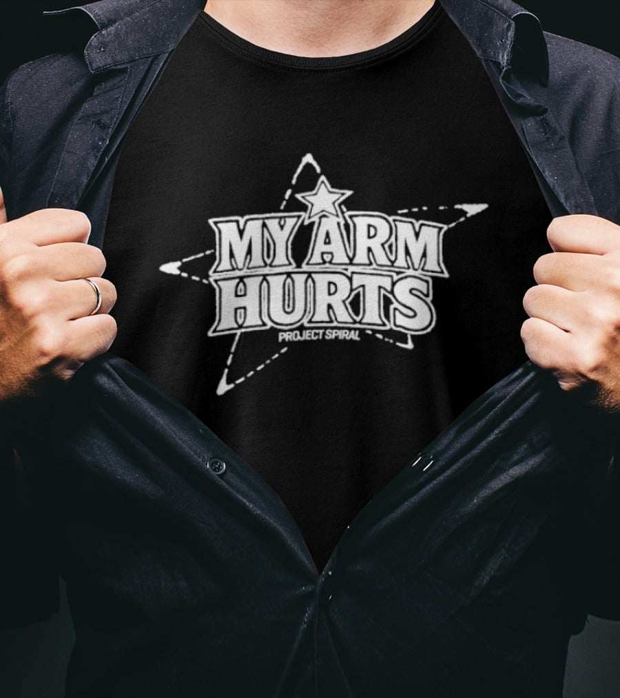 My Arm Hurts Project Spiral Star T-Shirt