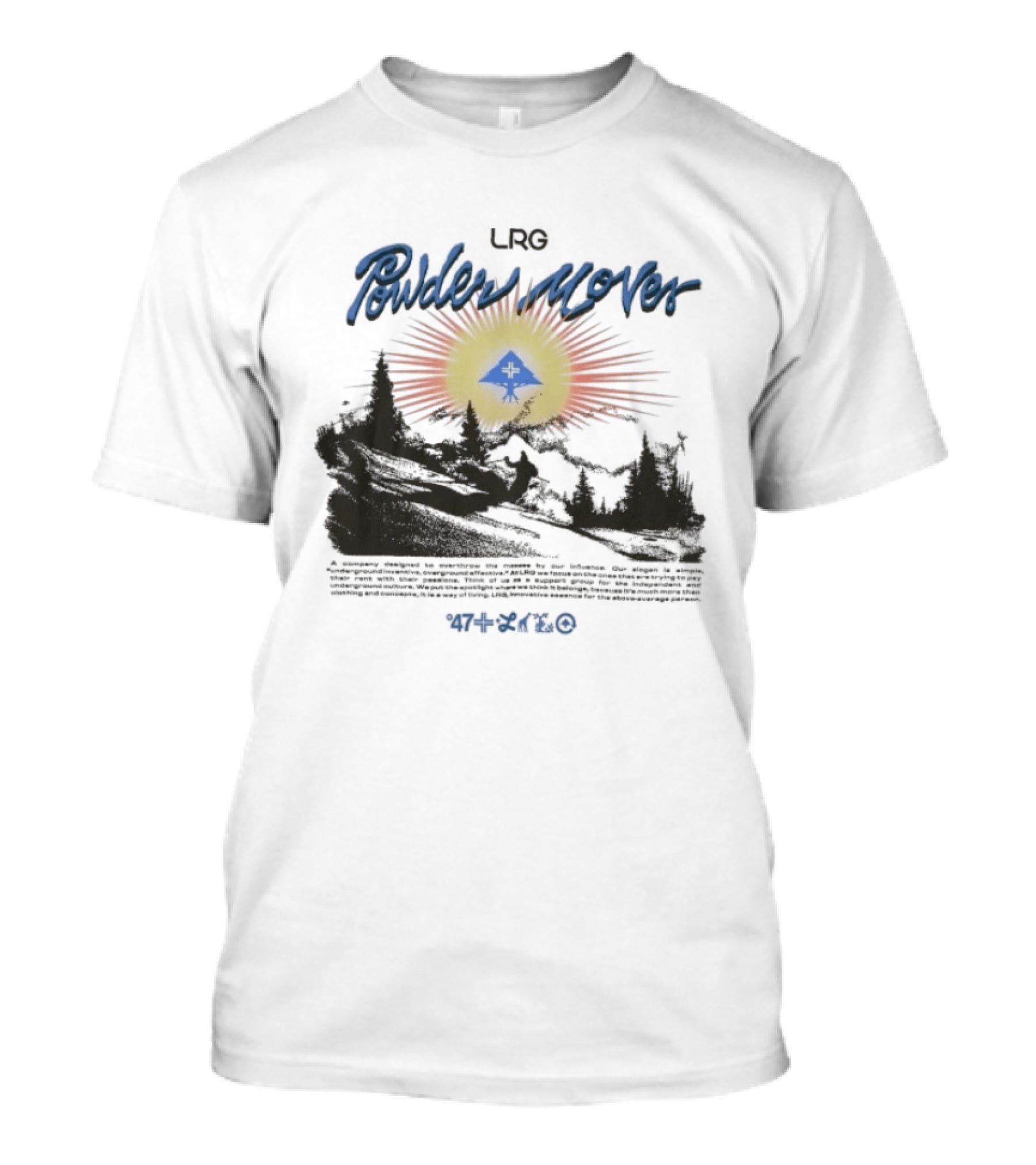 LRG Powder Mover Winter Adventure Scene With Sunrise And Trees T-Shirt