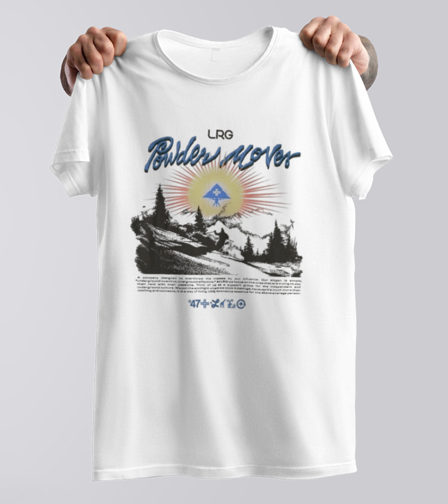 LRG Powder Mover Winter Adventure Scene With Sunrise And Trees T-Shirt