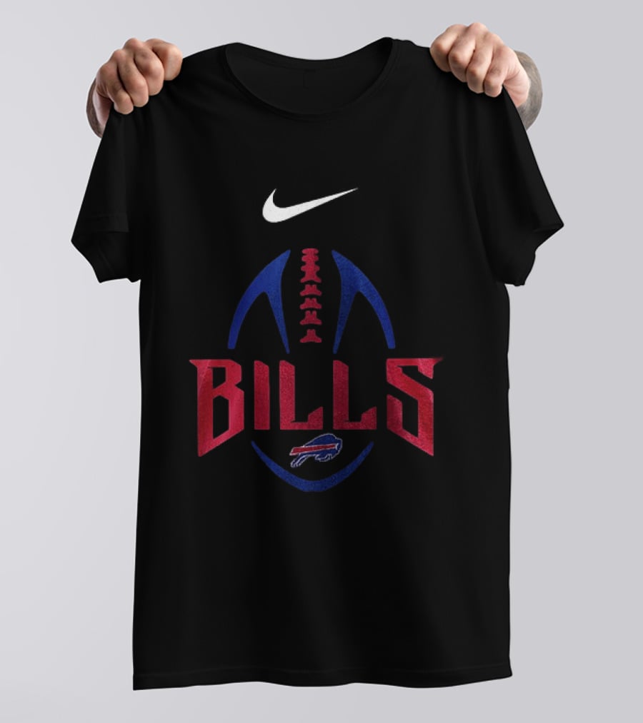 Buffalo Bills Nike Football Team Emblem With Drag Racing T-Shirt
