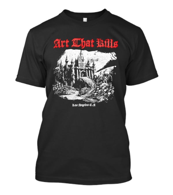 Art That Kills Los Angeles CA Haunted Mansion Scene T-Shirt