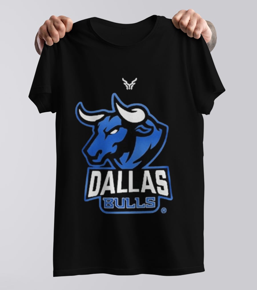 Drinkin Bros Dallas Bulls Bold Blue Bullhead T-Shirt