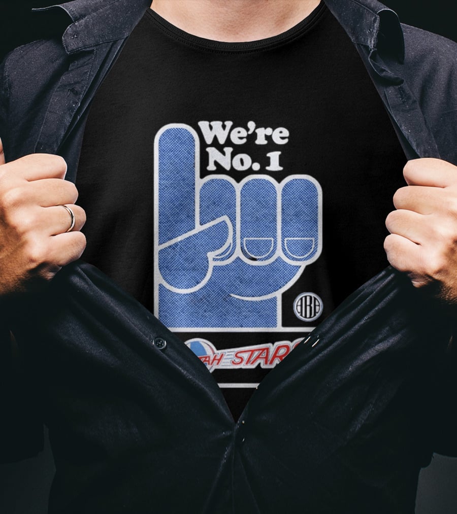 Utah Stars 1971 ABA Champs We're No 1 Foam Finger T-Shirt