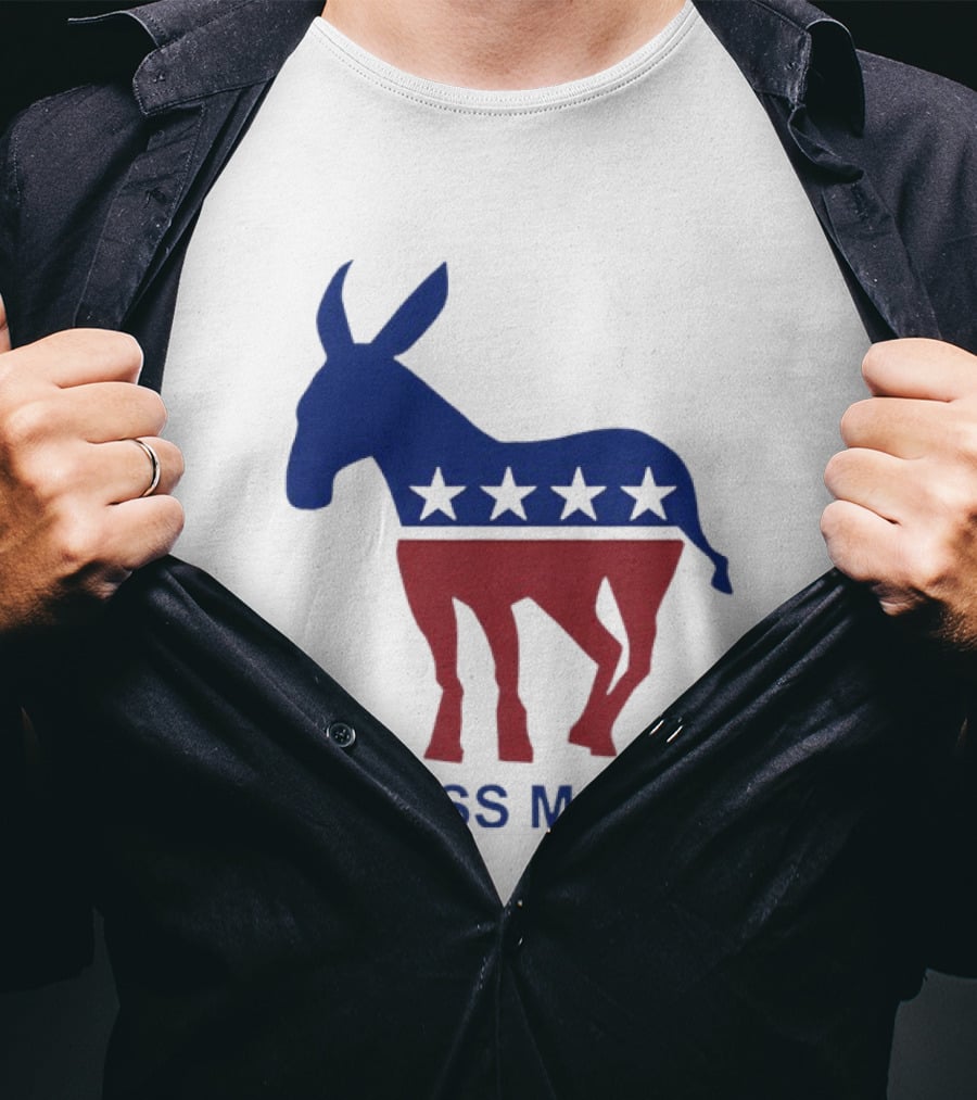 Ass Man Democratic Party Donkey Stars T-Shirt