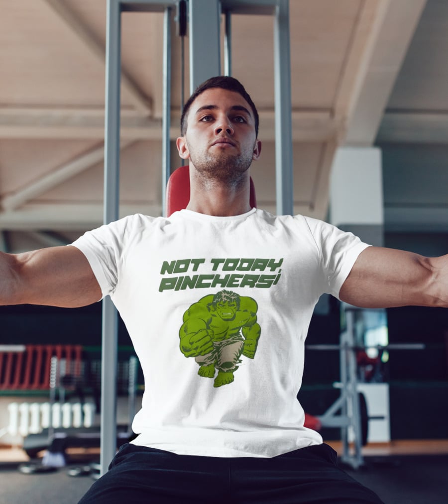 Not Today Pinchers Hulk Comic Style Hulk St Patrick's Day T-Shirt