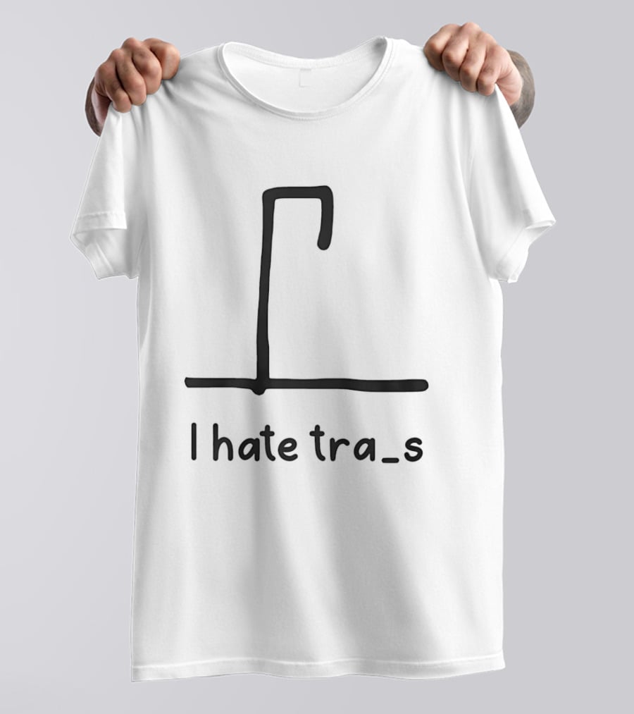 I Hate Trains Puzzle Hangman Game T-Shirt