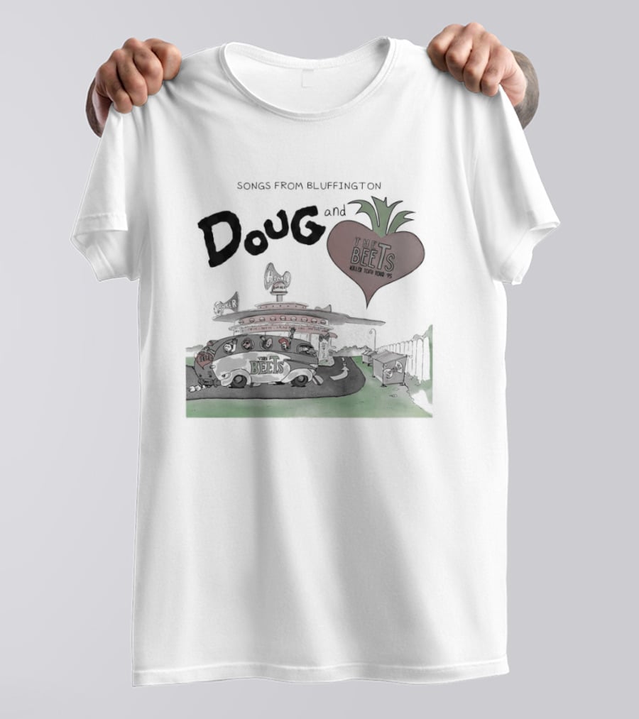 Songs From Bluffington Doug And The Beets Killer Tofu Tour Vintage Cartoon Music Festival T-Shirt