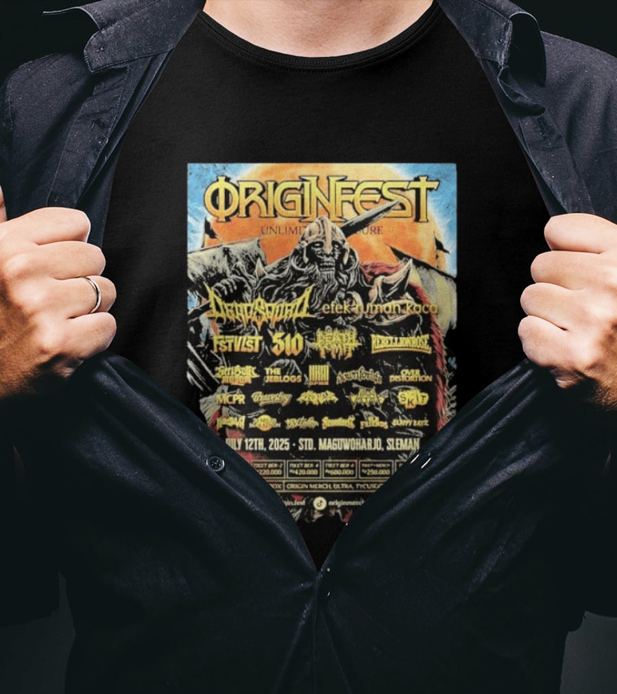 Origin Fest Unlimited Pressure 2025 Dragon Spirit July 12 Sleman Maguwoharjo Stadium T-Shirt